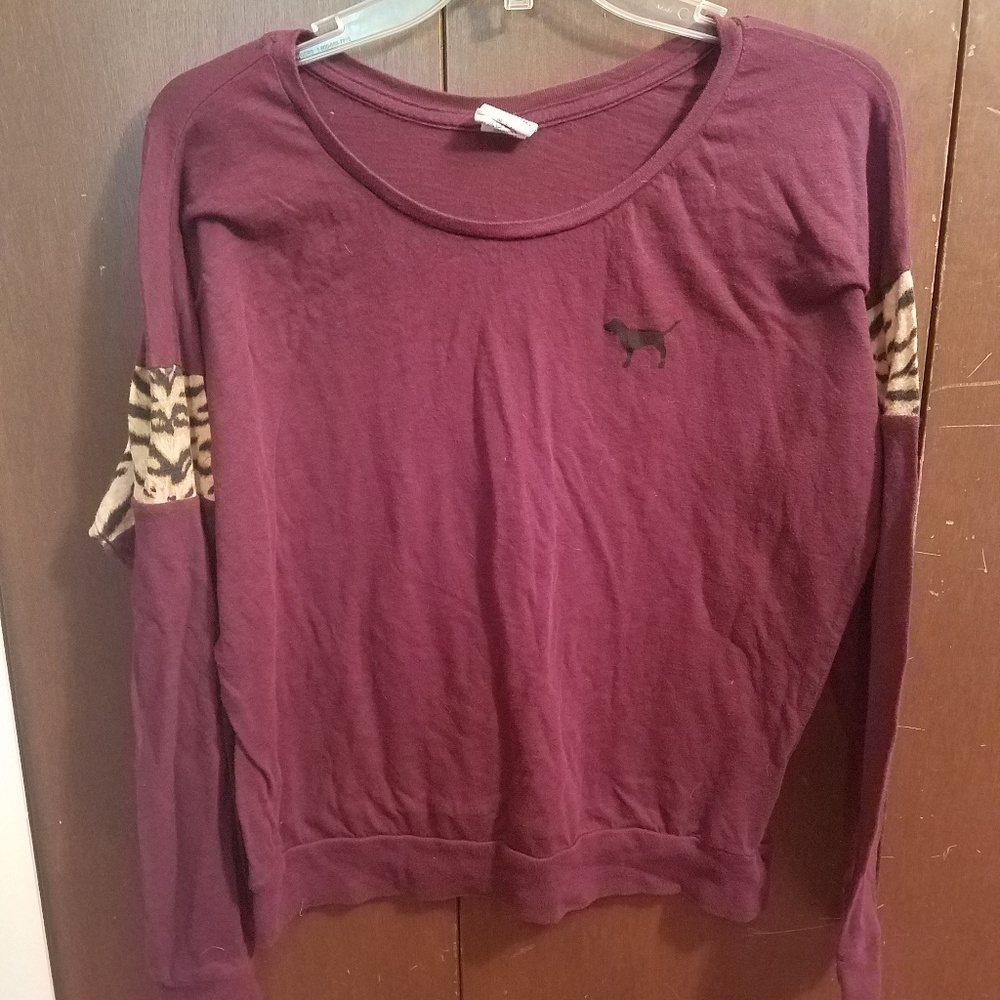 PINK maroon long sleeve